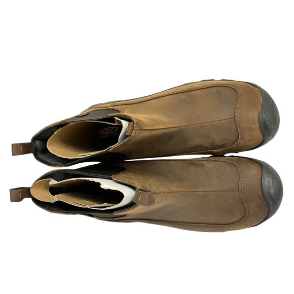 KEEN Men’s Slip-On Anchorage III WP Casual Boots 1017790 Earth/Mulch Size 9M - Picture 4 of 9